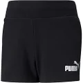 PUMA Girl's Essential + Shorts, Black, Small