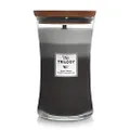 WoodWick 93911 Warm Woods Hourglass Trilogy Candle,Large,Gray