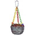 SUPERBIRD Hanging Treat Basket, Small Birds, 17.7x7.6cm