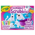 Crayola Scribble Scrubbie Bathtub Playset, Washable Pet Figurines, Real Working Scrub Bathtub, Includes 6 Washable, Vibrant Coloured Markers, Great Gift, Colour & Customise Again and Again!