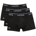 Lacoste Men's 3 Pack Casual Trunks, Black, X-Large
