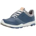 ECCO Women's Biom Hybrid 3 Gore-tex Golf Shoe, Denim Blue Yak Leather, 5-5.5