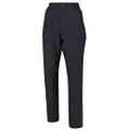 Regatta Highton Zip Off-Hiking Shorts Water Repellent Trousers, Women, Womens, RWJ230S, Seal Grey, 14
