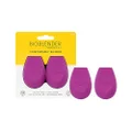 Eco Tools Bioblender By Makeup Sponge Duo Pack For Liquid and Cream Make-Up, Purple, 2 Count (Pack of 1), 3163