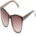 Polaroid Sunglasses Women's P8339s Polarized Wayfarer Sunglasses, Black, 55mm