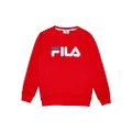 Fila Unisex Regular Crew Sweater, Red, 12 US