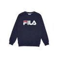 Fila Boys Regular Crew Sweater, New Navy, 8 US
