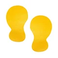 Durable Foot Shape Floor Marking Sign, Yellow