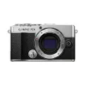 Olympus Pen E-P7 Micro Four Thirds System Camera, 20MP Sensor, 5-Axis Image Stabilization, Tilting and High Resolution LCD Screen, 4K Video, Wi-Fi, Color and Monochrome Profile Control, Silver