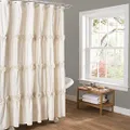Lush Decor Darla Shower Curtain, 72 by 72-Inch, Ivory