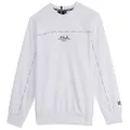 Fila Unisex Urban Crew Sweatshirt, White, Size 2X-Small