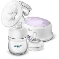Philips Avent Comfort Single Electric Breast Pump, Includes Natural Bottle, Teat and Sealing Disc, SCF332/31