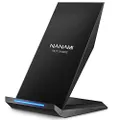 NANAMI Wireless Charger,10W Max Qi Certified Fast Wireless Charging Stand for iPhone 15/14/13/12/11 Pro Max/SE 2/XS Max/XR/X/8,Quick Charge Samsung Galaxy S24 S23 S22 S21 S20 S10 S9,Note 10,Pixel 5,LG