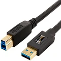 AmazonBasics USB 3.0 Cable - A-Male to B-Male - 3 Feet (0.9 Meters)