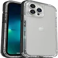 LifeProof NËXT Antimicrobial Case for Apple iPhone 13 Pro Max - Black Crystal (Clear/Black) (77-83525), Thin, Two-Piece Design, DropProof, DirtProof