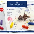 Faber-Castell Mini Creative Studio Mini Soft Pastels, Assorted – Cardboard Box of 48, (27-128248)