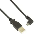 StarTech.com 1m 3 ft Micro-USB Charge-and-Sync Cable - Right-Angle Micro-USB - M/M - USB to Micro USB Charging Cable - 30/24 AWG