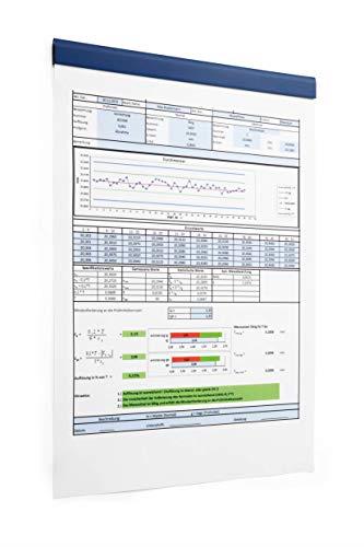 Durable Durafix Rail A5 210mm Self-Adhesive Document Management 5-Piece, Navy Blue