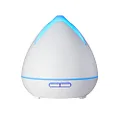PureSpa Diffuser Humidifier Serene Aromatherapy 400ml Capacity with 3 x Aroma Diffuser Oils (Kiwi and Lime, Lily and Lotus, and, Apple and Dewberry) Night Light 7 LED Mood Lights (White)