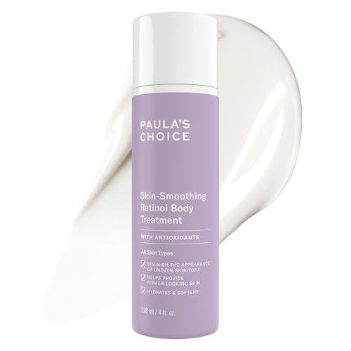 Paula's Choice Retinol Skin-Smoothing Body Treatment, Shea Butter, Vitamin C & E Lotion, Moisturiser for Discolouration, Loss of Firmness, Uneven Tone & Texture, 118ml