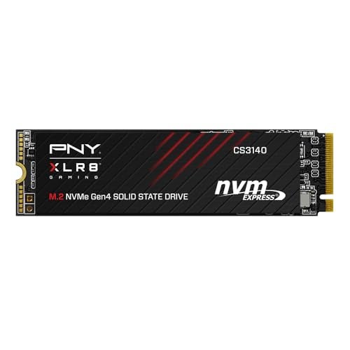 PNY XLR8 CS3140 1TB M.2 NVMe Gen4 x4 Internal Solid State Drive (SSD) - M280CS3140-1TB-RB