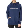 Champion Women's Powerblend Graphic Hoodie, Athletic Navy, X Small
