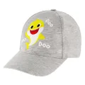 Nickelodeon Little Toddler Hat for Boy’s Ages 2-4, Baby Shark Kids Baseball Cap 3D Design Fin, Gray, 2-4 Years