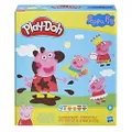 Hasbro Play-Doh Peppa Pig Stylin Set - with 9 Playdoh Tubs of Non-Toxic Modelling Dough and 11 Toy Accessories - Kids Sensory Toys - Arts and Crafts Activities - Ages 3+