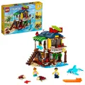 LEGO 31118 Creator 3 in 1 Surfer Beach House, Lighthouse and Pool House Summer Building Set