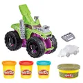 Play-Doh - Wheels Chompin' Monster Truck - Jaw Crushing Action - Car Mold to Create Obstacles - 4 Non-Toxic PlayDoh Colours - Sensory Toys for Kids - Arts and Crafts Activities - F1322 - Ages 3+