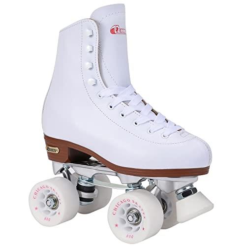 Chicago Women's Leather Lined Rink Skate (Size 5), White