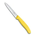 Victorinox Swiss Classic Pointed Tip Wavy Edge Paring Knife, Yellow, 6.7736.L8 3.9 inches