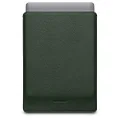 WOOLNUT Leather Sleeve Case for 13-inch MacBook Pro & 13.6-inch MacBook Air - Green