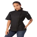 Chef Works Women's Springfield Chef Jacket, Black, X-Small