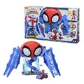 Hasbro MARVEL - Spidey and His Amazing Friends - 15" (38cm) Web-Quarters Playset - Lights & Sounds - Figure and Vehicle - Inspired By Spiderman Show - Toys for Kids - Boys and Girls - F1461 - Ages 3+