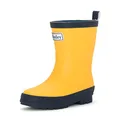 Hatley Unisex-Child Classic Rain Boots Accessory, Yellow & Navy, 5 Toddler