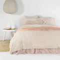 Bambury Everlasting Coverlet Set, Shell, Queen/King Bed Size