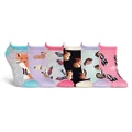 K. Bell Socks womens 6 Pair Pack Fun Animals Novelty Low Cut No Show Socks, Forest Creatures (Gray), 4-10