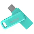 SanDisk 128GB Ultra Dual Drive Go USB Type-C Flash Drive, Mint Green - SDDDC3-128G-G46G