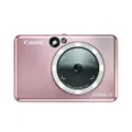 Canon Zoemini S2 (Rose Gold) - Slimline Instant Camera and Pocket Photo Printer, Ideal Snapping Selfies with A Built in Mirror and Ring-Light
