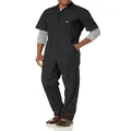 Dickies Men's Short-sleeve Coverall, Black, XX-Large Tall