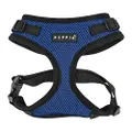 Puppia Authentic RiteFit Harness with Adjustable Neck, Medium, Royal Blue