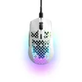 SteelSeries Aerox 3 Snow 6-Button 59g Gaming Mouse - IP54 Water Resistant - 18K CPI Optical Sensor - Prism 3-Zone RGB Illumination