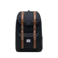 Herschel Supply Co. Kids' Little America Youth Children's Backpack, Black/Saddle Brown, One Size