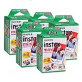 Fujifilm Instax Mini 100 Film for Fuji 7S 8 25 50S 90 300 Instant Camera, Share SP-1 White, Pack of 5