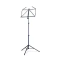 K&M 10065 Music Stand Black - Foldable Music Stand for Trumpet Case - Extendable Tripod from 58.5-122 cm Height