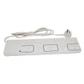 HPM 12 Outlet Surge Protected Powerboard, White