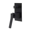 Cortina Wall Mounted Shower Mixer with Diverter - Matte Black