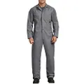 Dickies Men's 7 1/2 Ounce Twill Deluxe Long Sleeve Coverall, Gray, Large Tall
