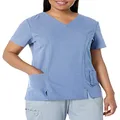 Dickies Women's Xtreme Stretch V-neck Scrubs Shirt, Ceil Blue, Small
